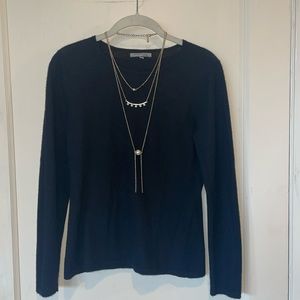 Anne Klein 100% Cashmere Layering Sweater Like New